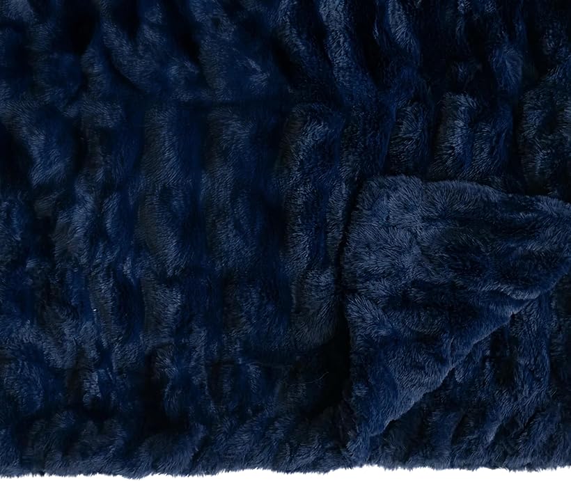 Minky Couture Hugs Blanket Machine Washable Monster, Navy